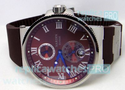 Copy Ulysse Nardin Marine Purple Roman Number Dial Watch